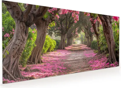 Produktbild von Küchenrückwand Spritzschutz Glas mit Motiv Blütenallee 40 x 40 cm