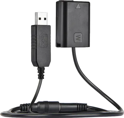 Produktbild von Andoer NP-FW50 Dummy Akku + DC Power Bank (5V 2A) USB Adapterkabel Ersatz fuer AC-PW20 fuer Sony NEX-3/5/6/7 Serie A33 A37 A35 A55 A7 A7R A7II A6000 A6300