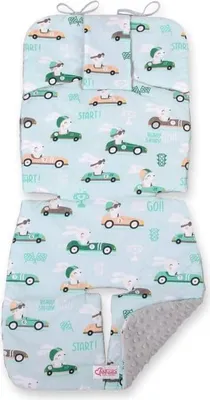 Produktbild von Doppelseitige Autoeinlage, Kinderwagen-Einlage, extra weiche Baumwolle und Fleece – maximaler Komfort
