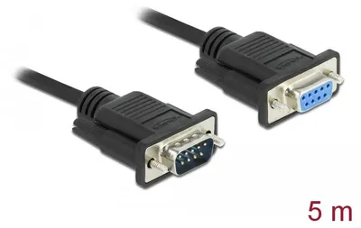 Image de Delock 86598 DELOCK Seriell Kabel RS-232 D-Sub9 Stecker < Schmale BU 5m