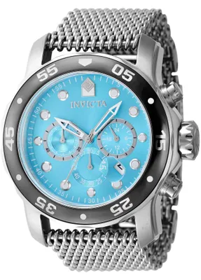 Produktbild von Invicta Pro Diver 47583 Herren uhr - Wasserdicht - Analog - Quarzuhrwerk - Edelstahl mit blauen zifferblat - 48mm