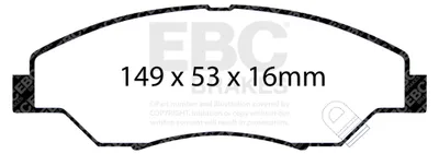 Obrázek produktu pro EBC Sada brzdových destiček ULTIMAX2 Přední Kia 0K0453323Z