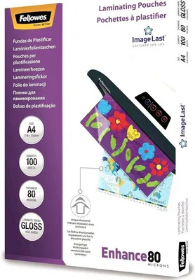 Produktbild von Famanu Laminierfolie A4 80 Mikron Glänzend - 100 Stück