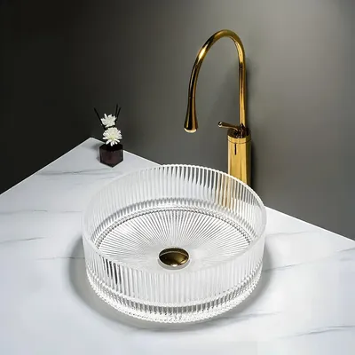 Produktbild von Aufsatzwaschbecken Rea Ingrid Transparent 36