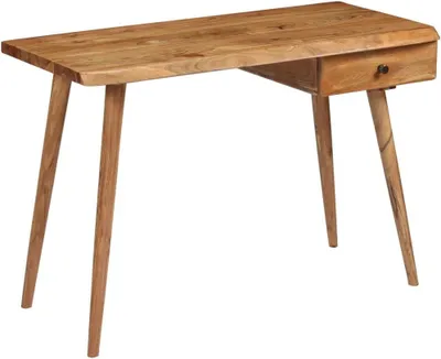 Produktbild von Schreibtisch aus massivem Akazienholz 110x50x76cm