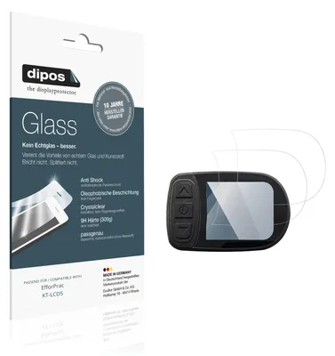 Image de 2x Protection écran pour EfforPrac KT-LCD5 Verre souple Film Protecteur 9H dipos