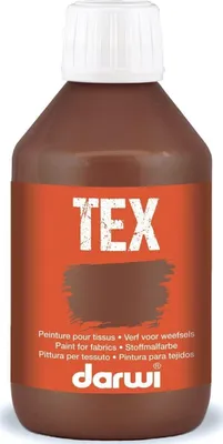 Zdjęcie produktu dla Darwi Tex Farba do tkanin Dark Brown 250 ml 1 szt.