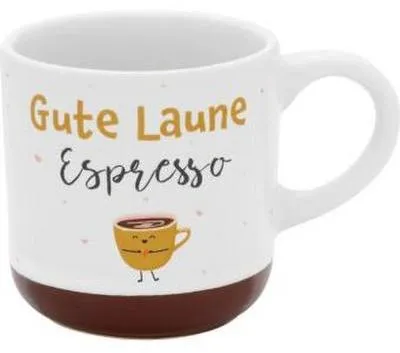 Produktbild von Espressotasse Druck GUTE LAUNE