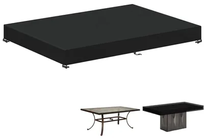 Productafbeelding van Tuintafelbeschermer, waterdicht, 210x100x15 cm, gemaakt van 420D Oxford-stof, windbestendig, met UV-bescherming