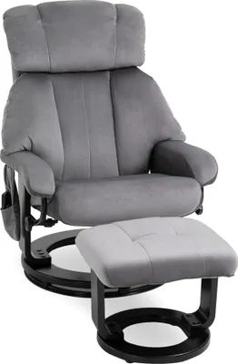 Produktbild von HOMCOM Massagesessel Relaxsessel mit Liegefunktion Fernsehsessel TV Sessel Grau