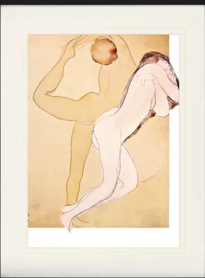 Produktbild von Auguste Rodin Gerahmtes Bild Mit Edlem Passepartout | Wand-Bilder | Im Bilderrahmen - Weibliches Paar, 1840-1917 (80 x 60 cm)