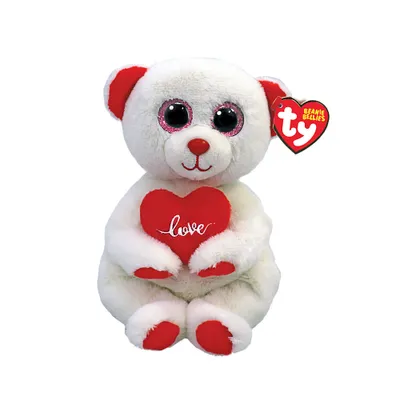 Image de Ty Beanie Babies Bellies Desi Bear, 15cm