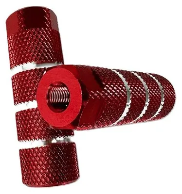Imagen del producto de Ejes de aluminio para patines BMX / Reposapiés M10 – Rojo, para el eje delantero