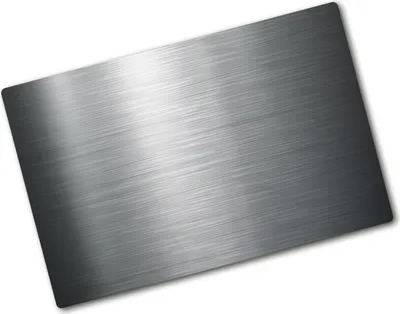 Produktbild von Tulup Glas Herdabdeckplatte - 80x52 cm - Glaskeramikkochfeld-Abdeckung Spritzschutz Glasabdeckplatte - Einteilig - Kunst: Modern & Klassisch - Metall Hintergrund - Silber
