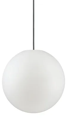 Zdjęcie produktu dla Ideal Lux 135991 Kula wisząca do oświetlenia zewnętrznego Sole Ø 30 cm biała kula ogrodowa
