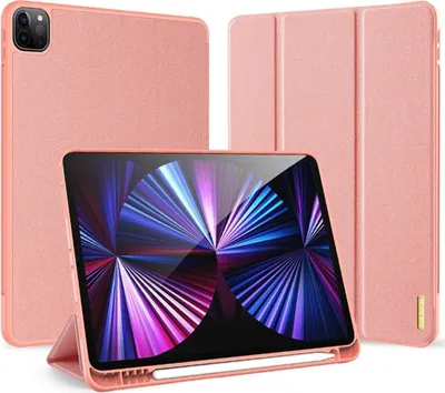 Obrázek produktu pro Dux Ducis Domo hard shell with Smart Sleep and integrated stand function Case Ochranný kryt Pouzdro kompatibilní s iPad Air 13" 2024 2024 Pink