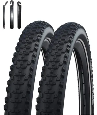 Produktbild von 2 x Schwalbe Smart Sam HS624 Performance 29 x 2,60 (65-622) Schwarz/Reflex inkl. Reifenheber