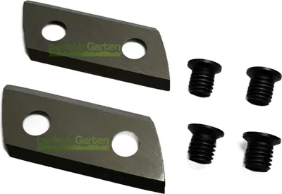 Immagine prodotto di 2X lama di coltello chopper 70x30 mm fori 10 mm, distanza tra i fori 35 mm, tagliente 60 mm