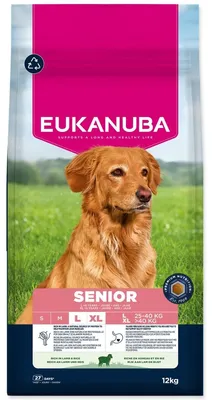 Produktbild von EUKANUBA Senior Large Trockenfutter für Hunde, Lamm und Reis, 12 kg
