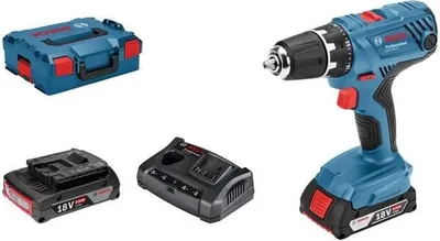 Zdjęcie produktu dla Wiertarko-wkrętarka akumulatorowa Bosch GSR 18V-21, 18V, 2x2Ah, L-BOXX, 55 Nm