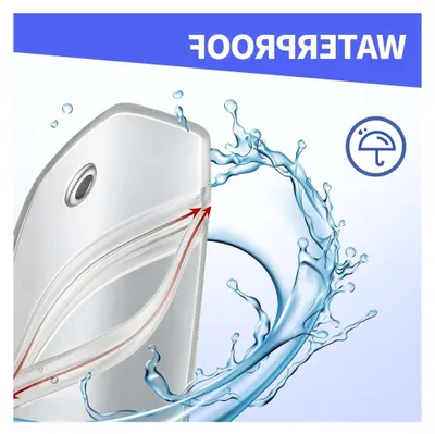 Produktbild von 4 Stück Gepäckanhängerhalter für Kreuzfahrten, transparente und wasserdichte Halter mit Stahlschlaufen