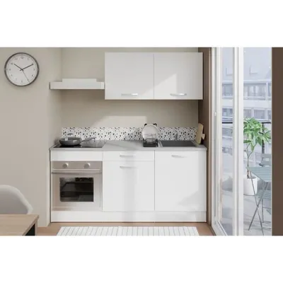 Image de Cuisine complète - 180 cm - blanc mat