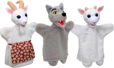 Produktbild von Set Handpuppen-Wolf und Ziegenkid