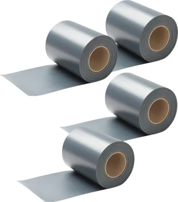 Produktbild von Aopunly Sichtschutzstreifen PVC Sichtschutzstreifen Windschutzstreifen Doppelstabmatten 35mx4 Grau