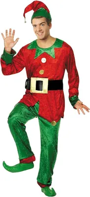 Zdjęcie produktu dla Strój Elf Dorośli L/Xl Pomocnik Mikołaja Święta