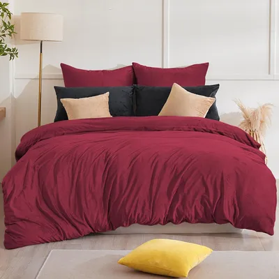 Productafbeelding van TRANKIELO® - Flanel beddengoedset 135 x 200 cm - Warm, pluizig, onderhoudsarm - Inclusief dekbedovertrek en kussensloop