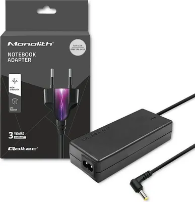 Image de Qoltec 51115 adaptateur d'alimentation/inverseur Indoor 65 W Noir