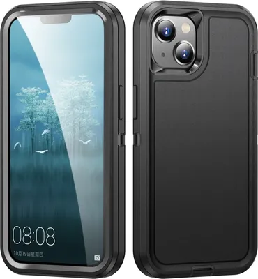 Produktbild von Für iPhone 15 Life Waterproof Robgged Phone Case (Black)