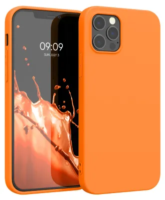 Produktbild von kwmobile Handyhülle für Apple iPhone 12 Pro Max Hülle - TPU Case - Kabelloses Laden - Schutzhülle Cover in Fruity Orange