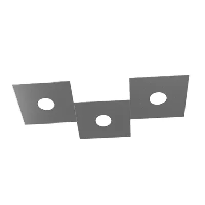 Immagine prodotto di Applique Moderna Eccentric Metallo Grigio Antracite 3 Luci Gx53