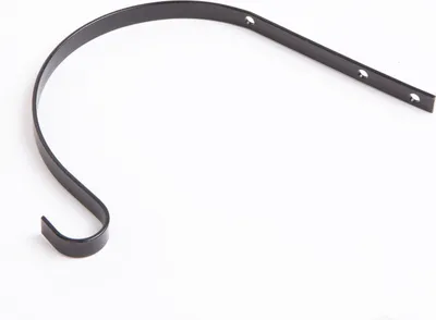 Produktbild von Wandhaken zum Aufhängen von Blumentöpfen – Metall – Schwarz – 15 cm – Max. 4,5 kg – Wandhaken für Blumentöpfe, Hängepflanzen und Dekoration – Inklusive Befestigungsschrauben [11481]