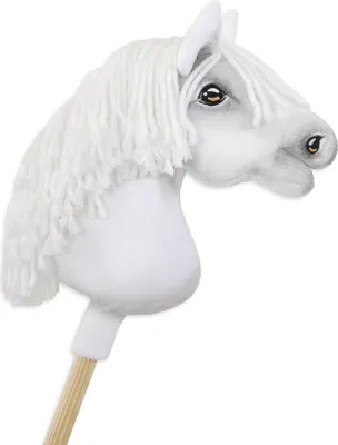 Obrázek produktu pro Kůň na tyči Super Hobby Horse Premium - bílý A4