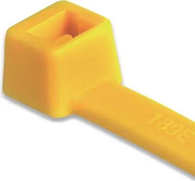 Produktbild von HellermannTyton Kabelbinder innenverzahnt T-Serie (L x B) 150 mm x 3.5 mm T30R-PA66-YE Farbe: Gelb 100 St