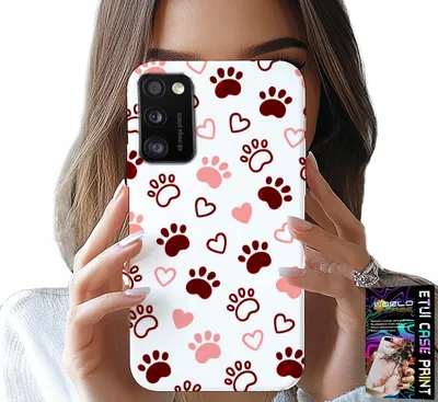 Immagine prodotto di Custodia Per Xiaomi Poco M3 - Zampe Di Cane Su Sfondo Bianco, Cane, Gatto, Orso