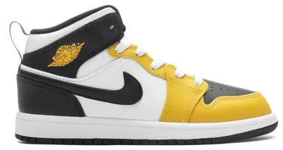 Imagen del producto de Jordan 1 Mid Amarillo Ocre (talla para niños) - Talla europea 34