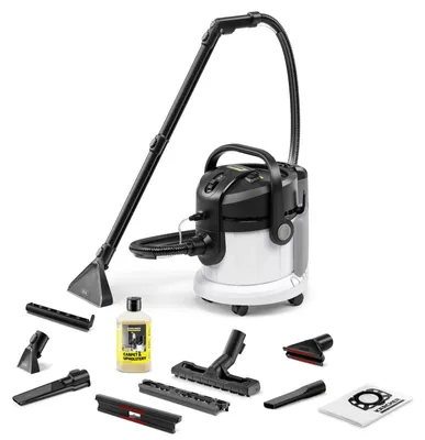 Produktbild von Kärcher Waschsauger SE 4 Plus, Weiß, 1000W, 4L Tanks, Sprühextraktion
