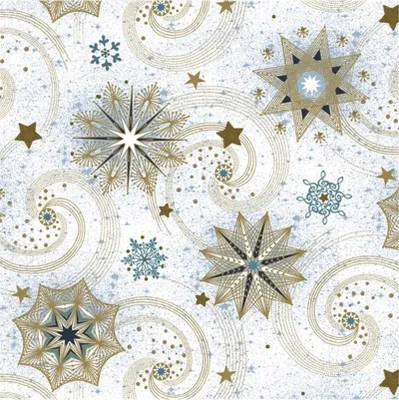 Produktbild von Weihnachts-Papierservietten STERNE 33x33cm 20St.