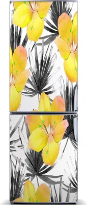 Produktbild von Tulup Kühlschrankdekoration - Magnetmatte - 60 cm x 180 cm - Magnet auf dem Kühlschrank - Tropische Blumen