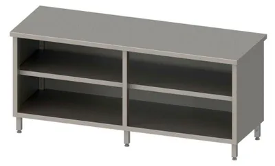 Immagine prodotto di Armadio da lavoro aperto con base e ripiano intermedio 2000x700x850 mm, saldato