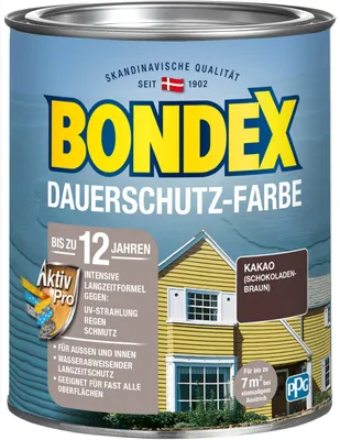 Produktbild von Bondex Dauerschutz-Holzfarbe 750 ml kakao schokoladenbraun
