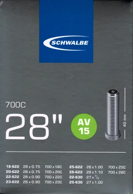 Produktbild von Schwalbe AV 15 28 Zoll Schlauch Auto Ventil