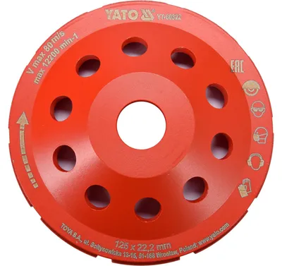 Image de Meule diamantée, plateau de ponçage 125 mm