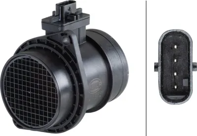Produktbild von HELLA 8ET 358 095-291 Luftmassenmesser LMM für VW Polo Schrägheck (6R1, 6C1) Luftmengenmesser