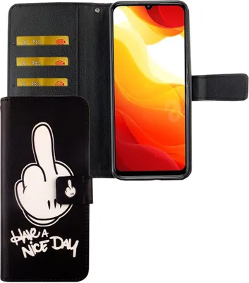 Zdjęcie produktu dla Etui Xiaomi Mi 10 Lite 5G Etui na telefon komórkowy Pokrowiec ochronny Etui z klapką i miejscem na kartę Miłego dnia