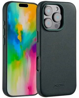 Imagen del producto de Funda de Cuero con MagSafe para Apple iPhone 16 Pro - Cedar Green