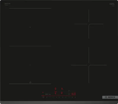 Produktbild von Bosch | PVS63KHC1Z Serie 6 | Induktionskochfeld | 4 Brenner/Kochzonen | Touchpanel | Timer | Schwarz